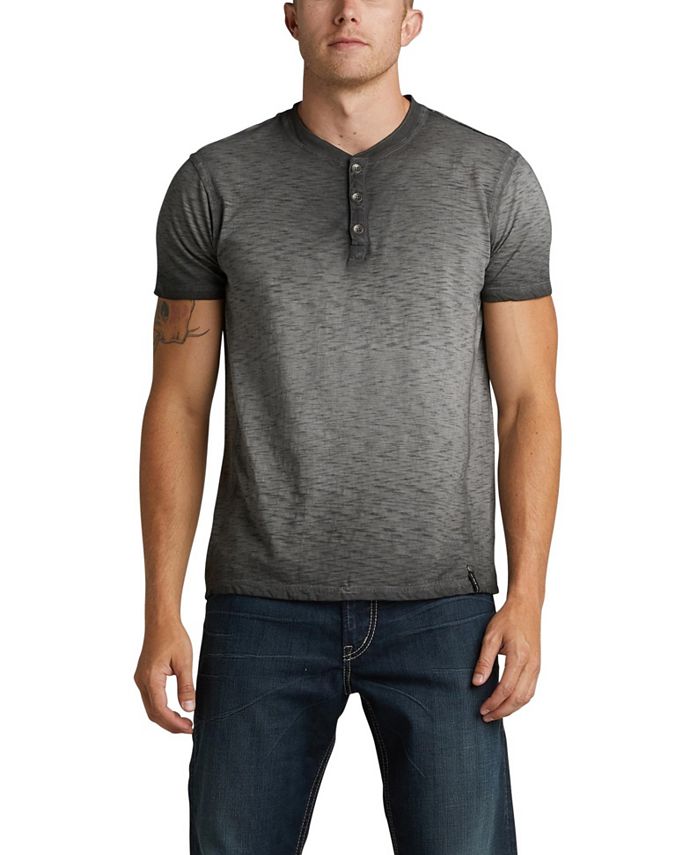 Silver Jeans Co. Koby Short-Sleeve Henley - Macy's