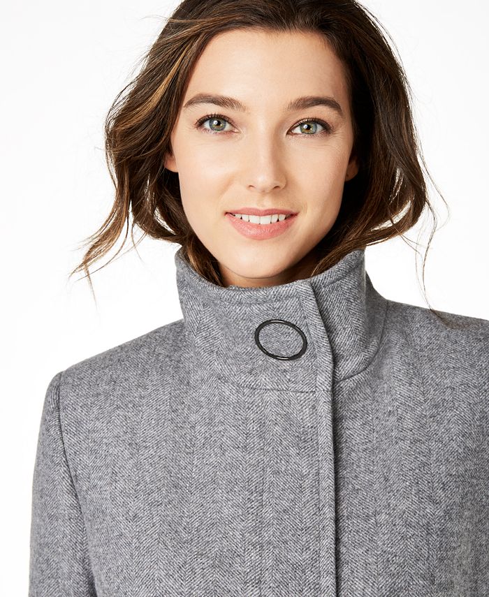 calvin klein stand collar coat