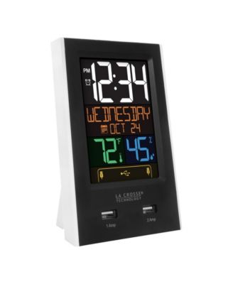 La Crosse Technology Desktop Dual USB Charging Station with Alarm and Nap timer