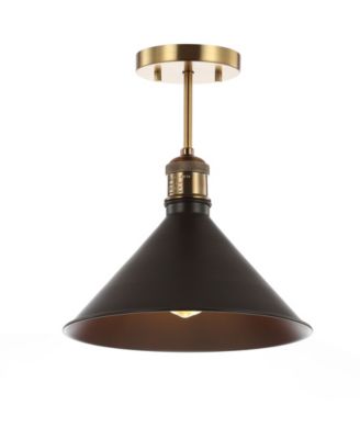 Nick 11" Metal LED Semi-Flush Mount