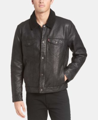 macys levis leather jacket
