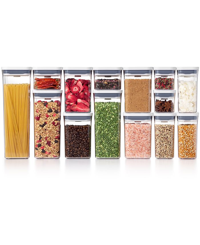 OXO Good Grips 10-Piece Food Storage Pop Container in Stainless