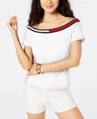 tommy hilfiger off shoulder top