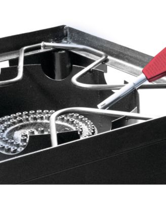 2-Burner Base Camp Stove with Cast Iron Burners and Stand