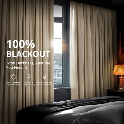 Exclusive Fabrics & Furnishings Signature Blackout Grommet Velvet Panel, 50" x 84"