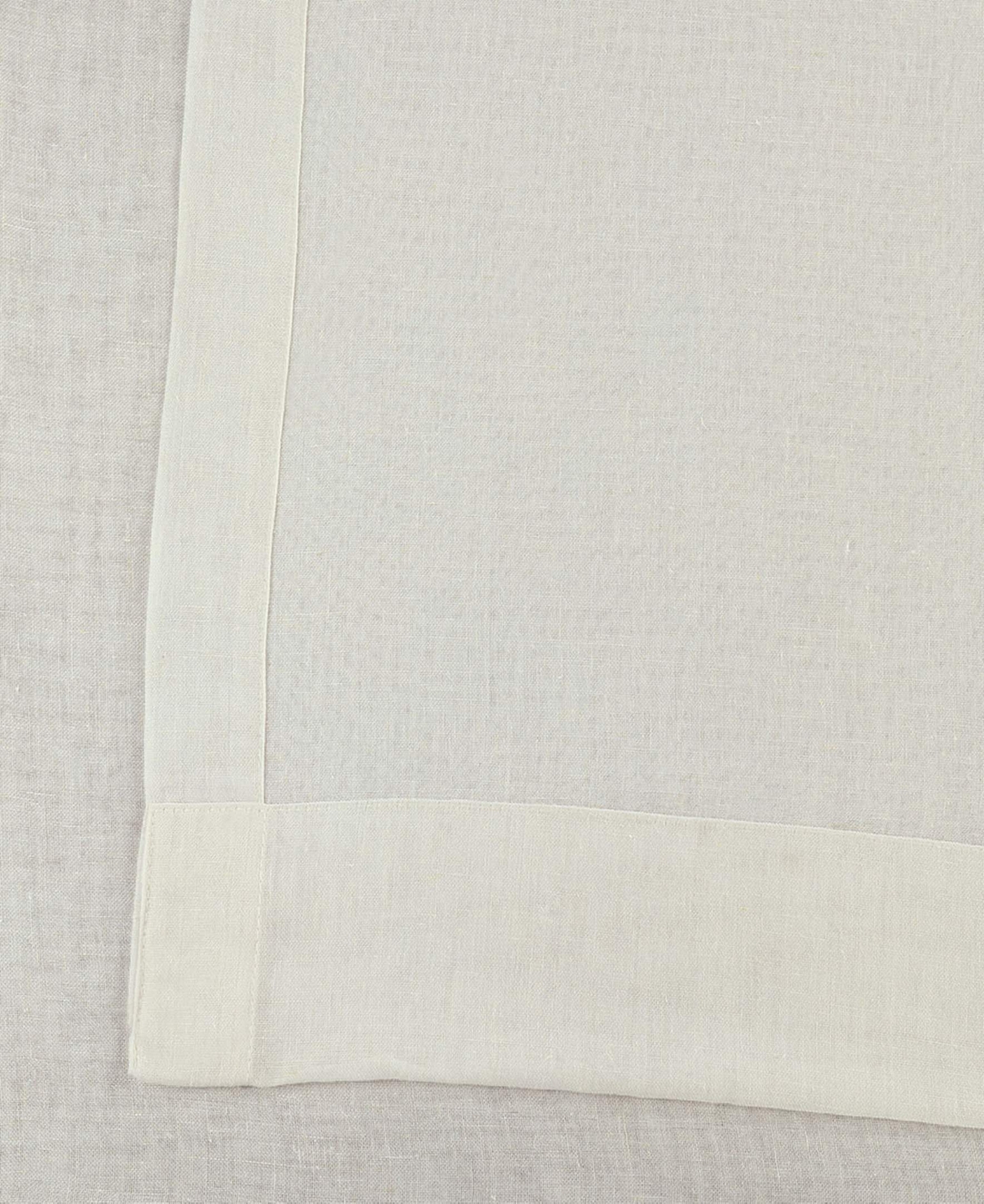 Half Price Drapes Gardenia Textured Faux Linen Sheer Curtain In Cream