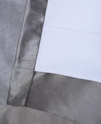 French Pleat Vintage Textured Faux Dupioni Silk Blackout Curtain