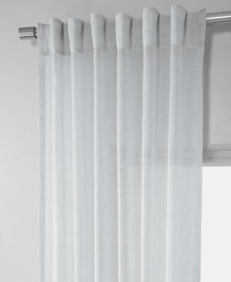 Textured Faux Linen Sheer Curtain