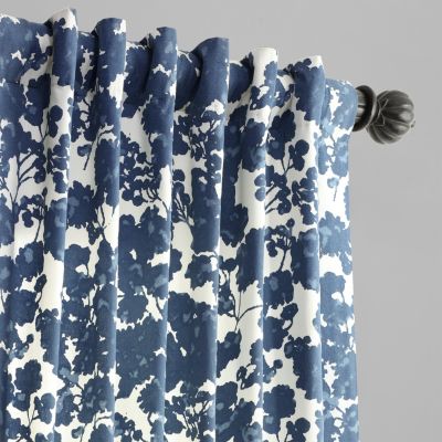 Floral Printed Cotton Room Darkening Curtain