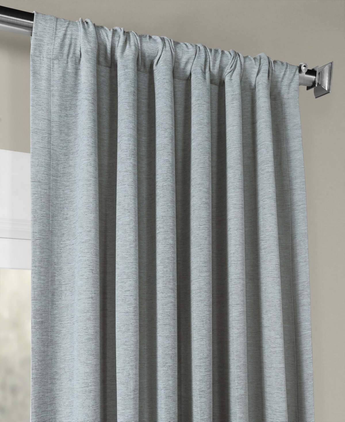 Half Price Drapes Textured Bellino Room Darkening Curtain In Blue