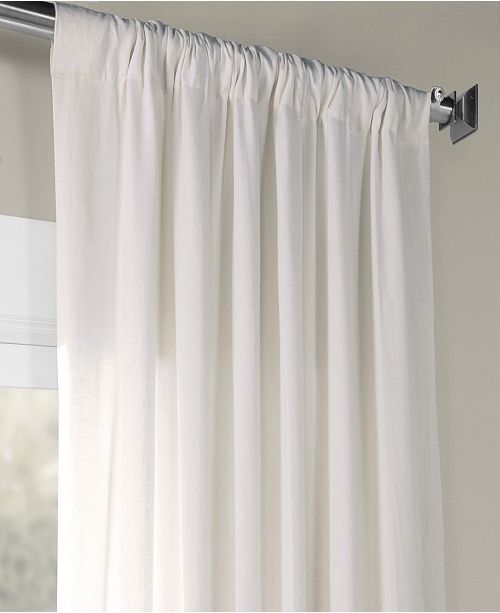 Exclusive Fabrics Furnishings French Linen 50 X 120 Curtain