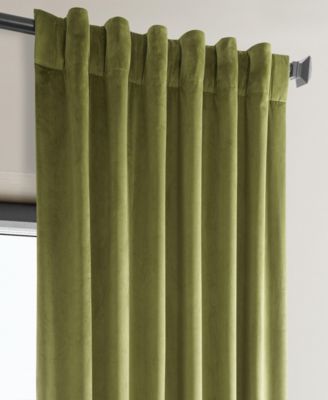 Heritage Plush Velvet Room Darkening Curtain