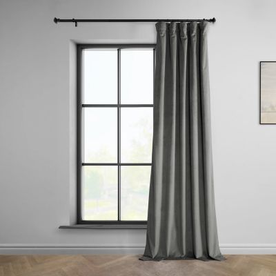 Heritage Plush Velvet Room Darkening Curtain