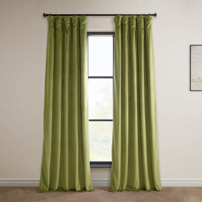 Heritage Plush Velvet Room Darkening Curtain