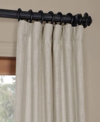 Heavy Faux Linen Curtain