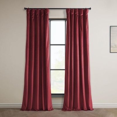 Heritage Plush Velvet Room Darkening Curtain