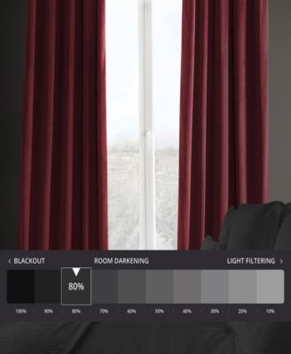 Heritage Plush Velvet Room Darkening Curtain