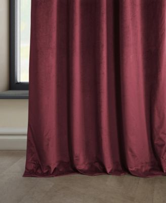 Heritage Plush Velvet Room Darkening Curtain