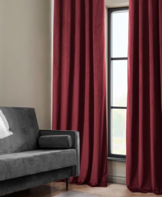 Heritage Plush Velvet Room Darkening Curtain