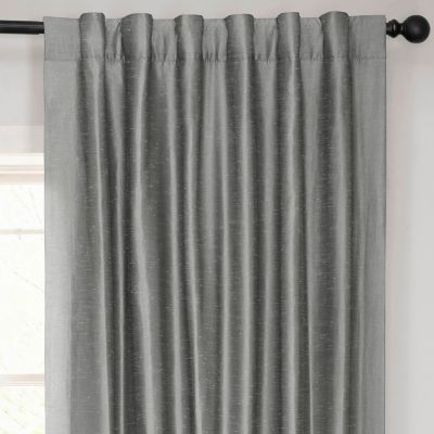 Vintage Textured Faux Dupioni Silk Curtain
