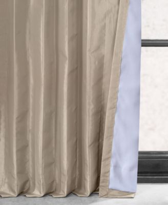 Faux Silk Taffeta Blackout Curtain
