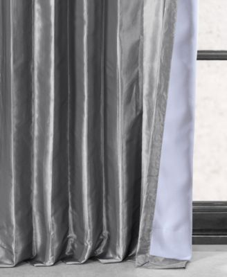 Faux Silk Taffeta Blackout Curtain