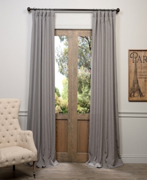 Exclusive Fabrics & Furnishings Heavy Curtain Panel, 50" X 84" In Grey