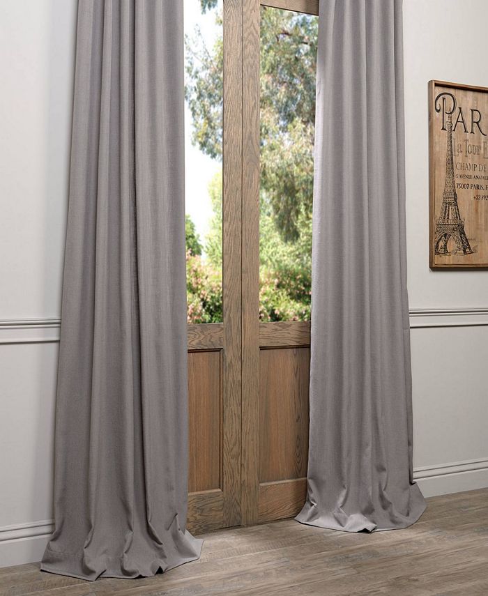 Exclusive Fabrics & Furnishings Heavy Curtain Panel, 50" x 108" Macy's