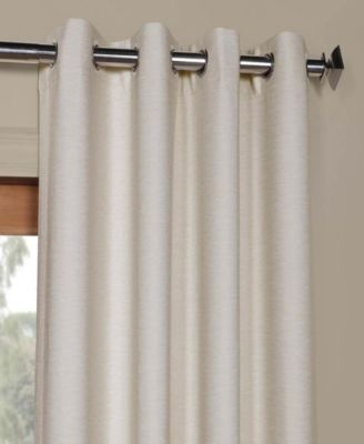 Grommet Bellino Textured Faux Linen Room Darkening Curtains For Bedroom & Living Room Curtains(1 Panel), 50W X 108L