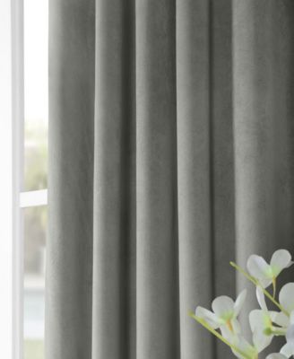 Silver Grey Signature Velvet Blackout Curtain