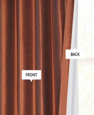 Vintage Textured Faux Dupioni Silk Blackout Curtain