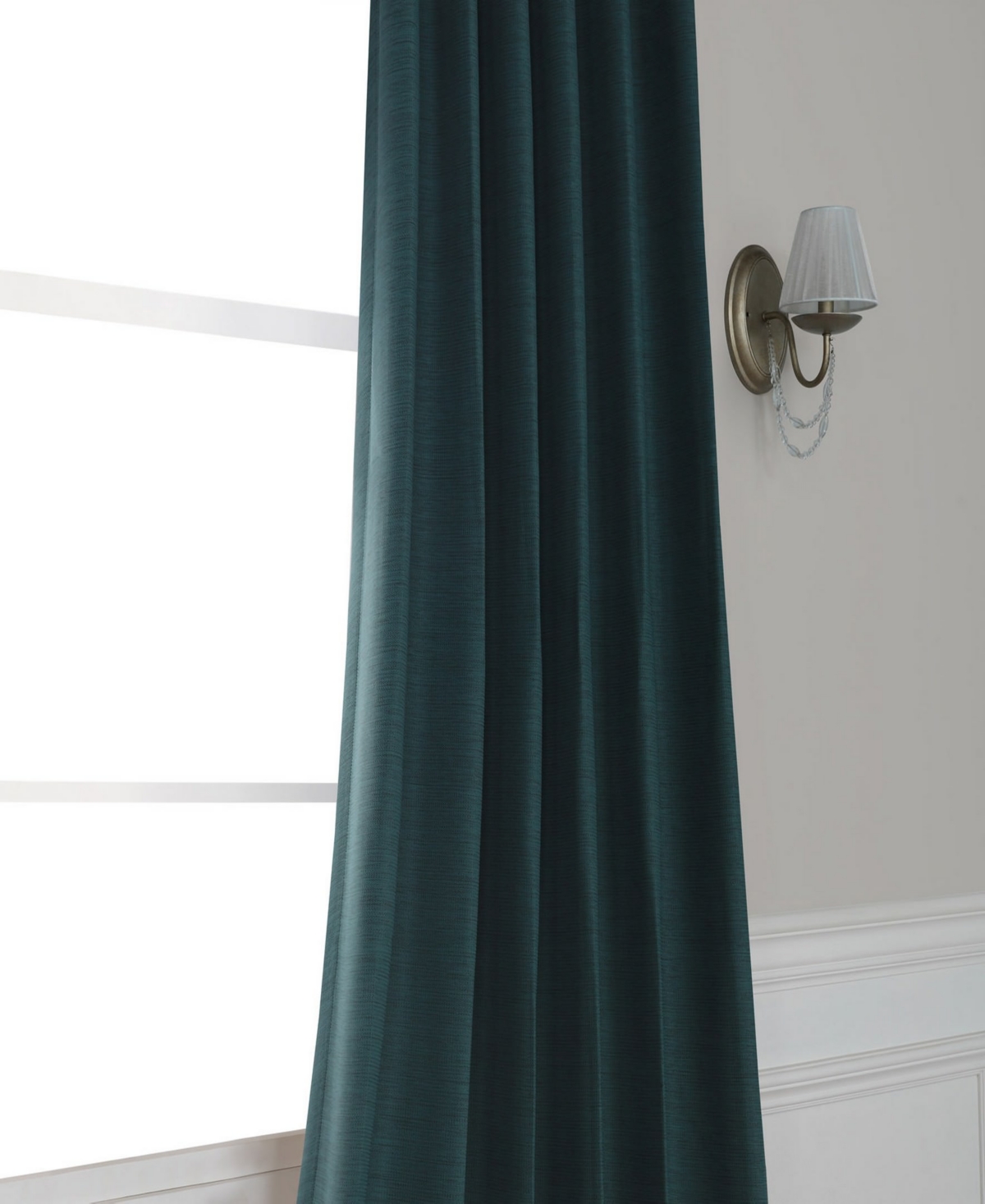 Half Price Drapes Textured Bellino Room Darkening Curtain