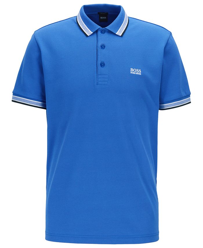 Hugo Boss BOSS Men's Paddy Cotton Piqué Polo Shirt - Macy's