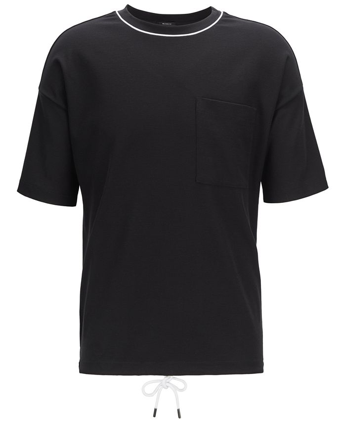 Hugo Boss BOSS Men's Tames 06 Relaxed-Fit Waffle Cotton T-Shirt ...