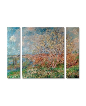 Trademark Global Claude Monet 'spring 1880' Multi Panel Art Set Large