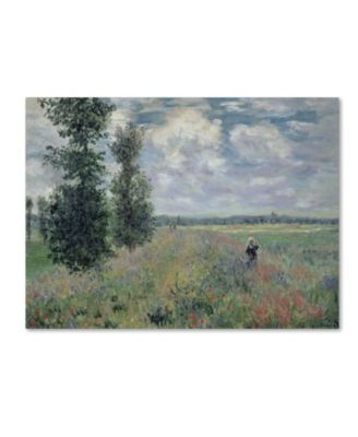 Trademark Global Claude Monet The Poppy Field Canvas Art 14 X 19   13453857 Fpx.tif