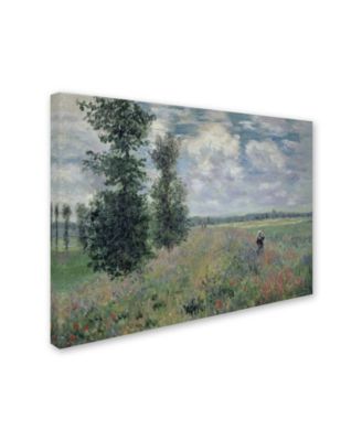 Trademark Global Claude Monet The Poppy Field Canvas Art 14 X 19   13480297 Fpx.tif