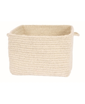 Colonial Mills Chunky Natural Wool Square Braided Basket