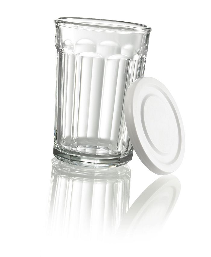 Luminarc Working Glass Cooler + White Storage Lids - Set of 4 - Macy's