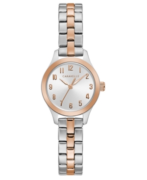 image of Caravelle Designed by Bulova Women-s Two-Tone Stainless Steel Bracelet Watch 24mm