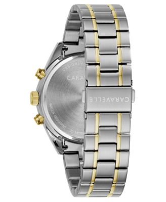Men's Chronograph Two-Tone Stainless Steel Bracelet Watch 44mm