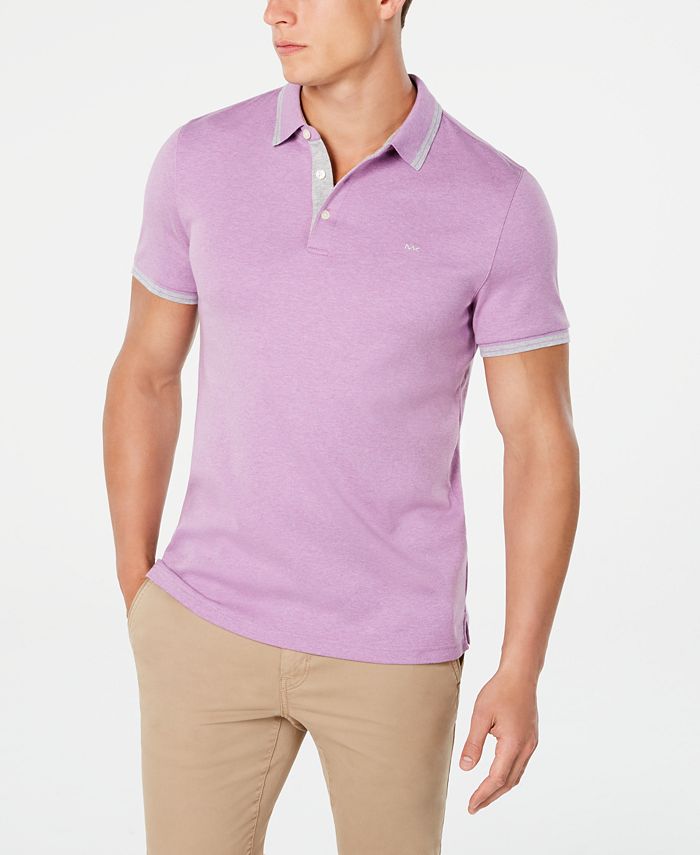 Michael kors men's liquid cotton greenwich polo shirt discount