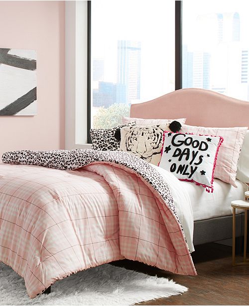 Betsey Johnson Betseys Plaid Comforter Set Twin Twin Xl