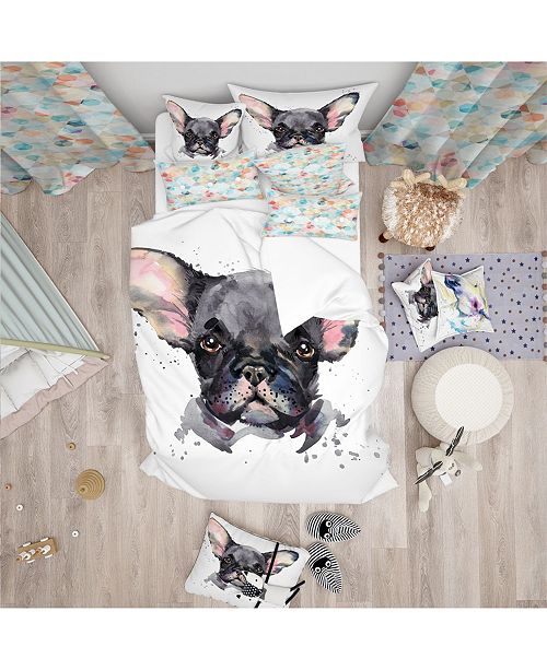 Design Art Designart Cute Watercolor Puppy Dog Modern And