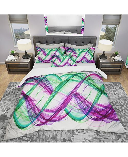 Design Art Designart Green And Purple Tango Modern And