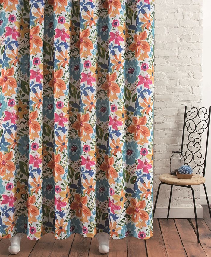 M.Style Posey Shower Curtain Macy's