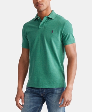 Polo Ralph Lauren Men's Classic Fit Mesh Polo In Green Heather