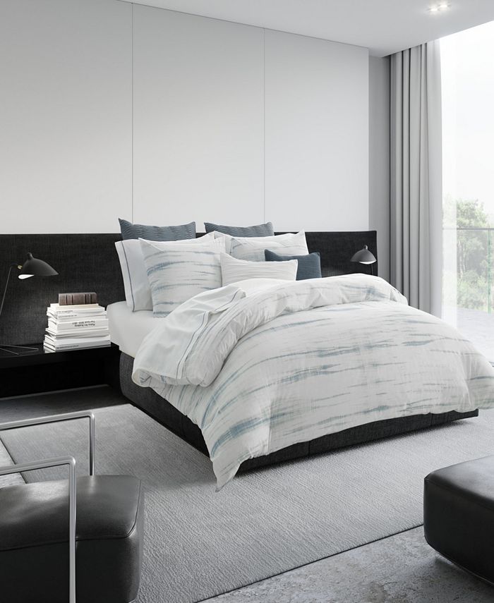 Vera Wang Marble Shibori Duvet Cover, King Macy's