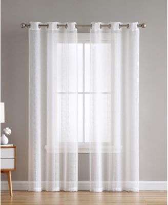 VCNY Home - Hatfield Woven Semi Sheer 38X63 Panel Pair