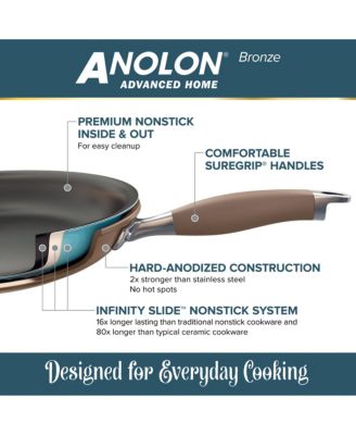 Advanced Home Hard-Anodized Nonstick 3-Pc. Cookware Set